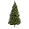 8ft. Pre-Lit Grand Teton Spruce Flat Back Artificial Christmas Tree, Warm White LED Lights